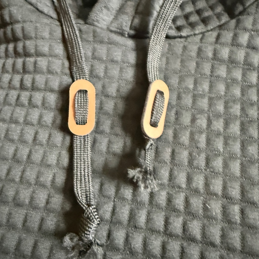 Coofandy Vogue Charcoal Quilted Men's Hoodie - XL - Picture 4 of 5